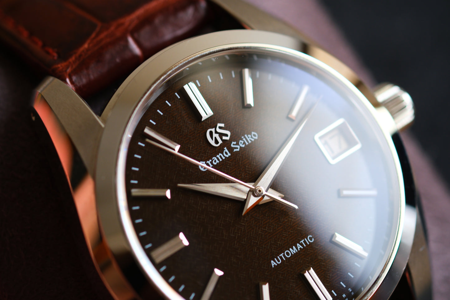 Grand Seiko SBGR289 9S65-00B0 JDM Chocolate Stunning Textured Brown Dial Excellent Condition Full Box Tag Paper