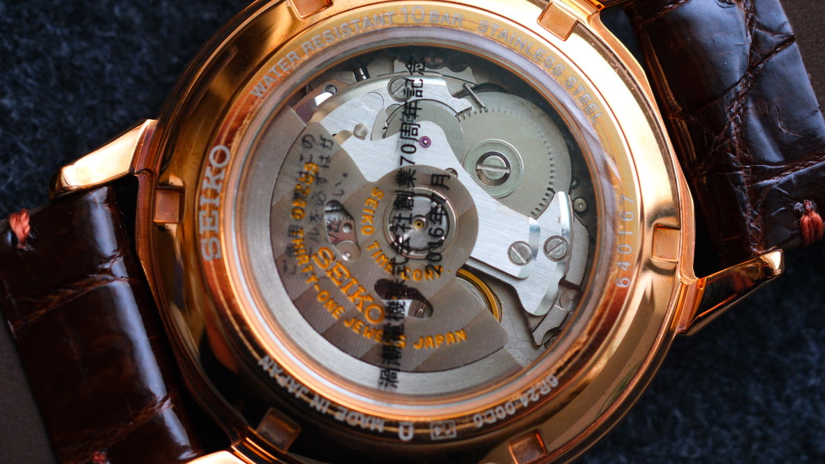 Seiko BEMAC Anniversary SZSD001 6R24-00D0 Double Retrograde Rose Gold Unused Like New Condition