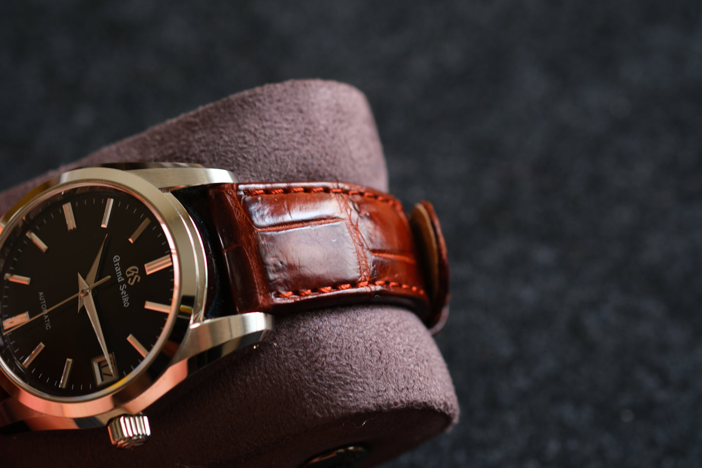 Grand Seiko SBGR289 9S65-00B0 JDM Chocolate Stunning Textured Brown Dial Excellent Condition Full Box Tag Paper