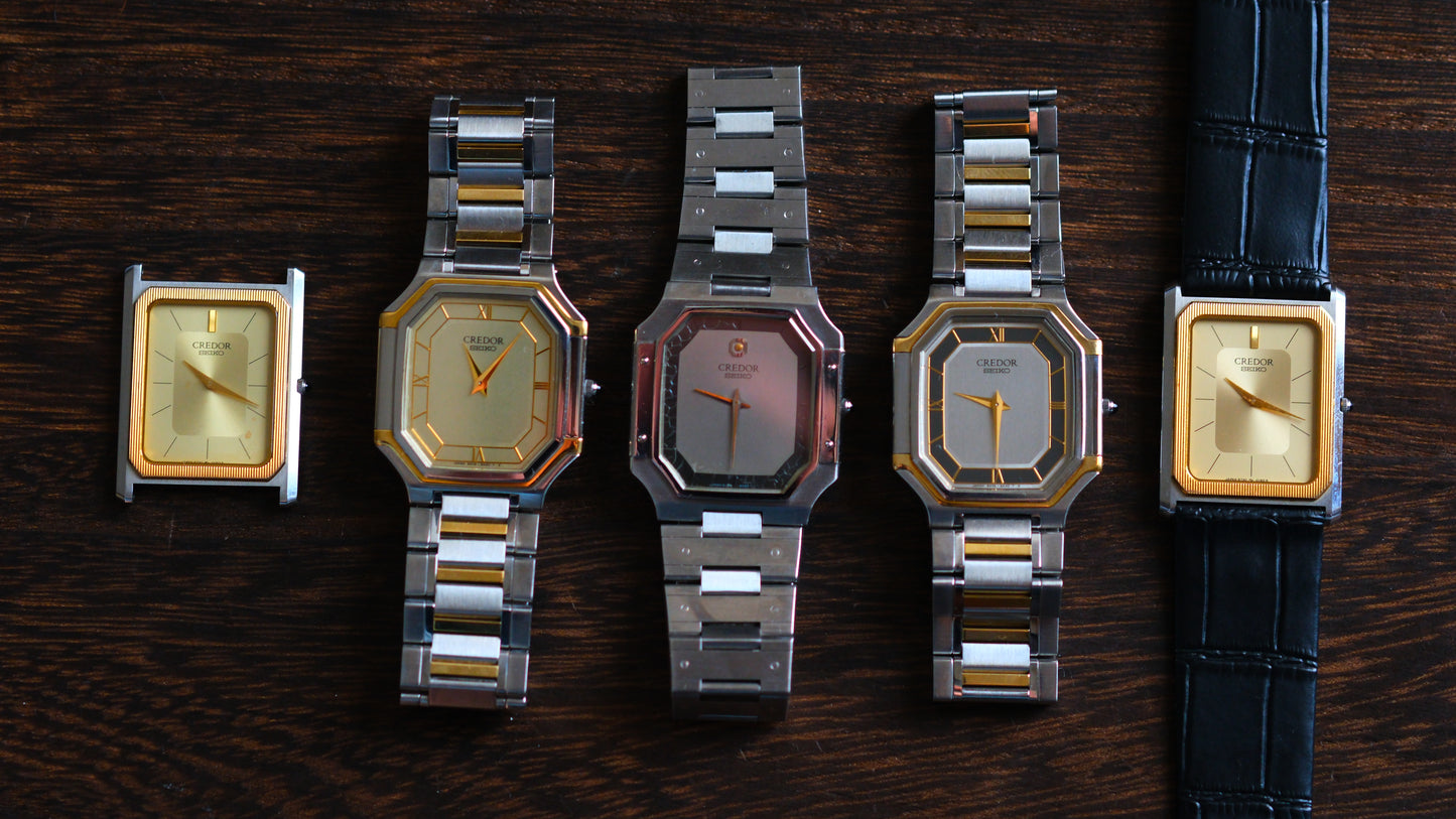 Credor Tank Men 6730-5090 14K Bezel SHA MIDDLE