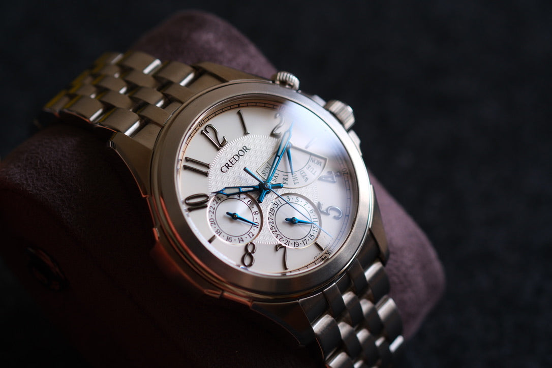 Credor Pacifique GCBG971 4S77-00C0 Retrograde Blue Hands Excellent Condition
