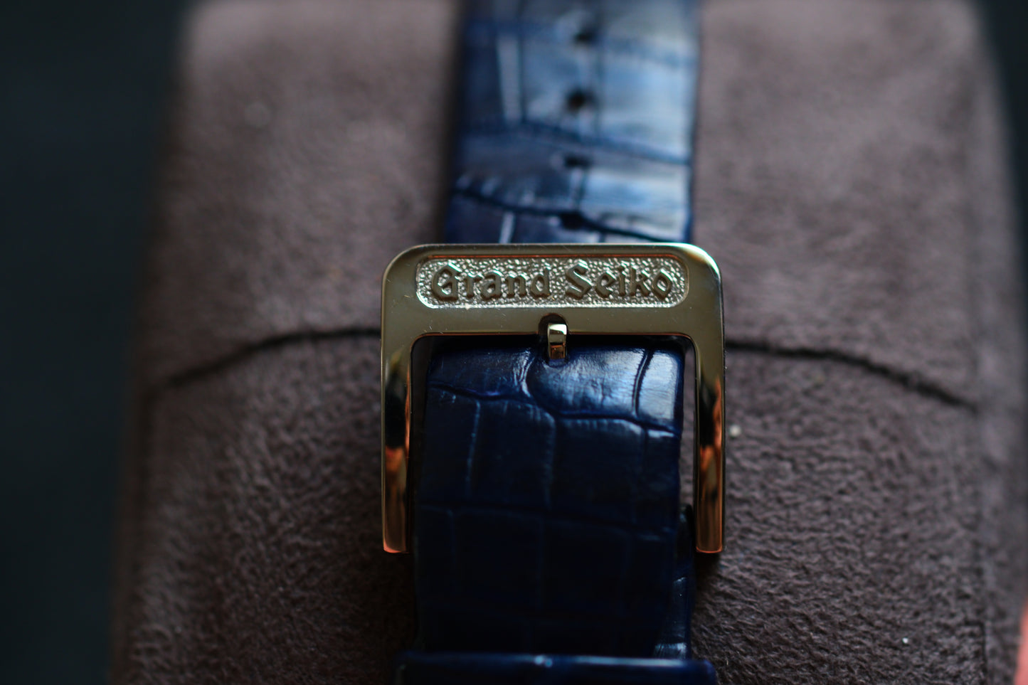 Grand Seiko SBGX349 9F61 Elegance Collection “moonlight blue”/“Gekka” Dial Vintage proportions 34x41.5x10.7mm Perfect Dress Watch Excellent Condition Box Paper Date 9/2025