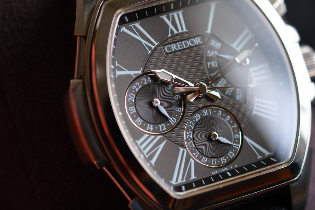 Credor Pacifique Tonneau GCBG973 4s77-00B0 RetroGrade Good Condition