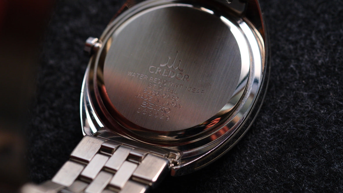 Credor Signo 8J86-0AB0 Quart Beautiful Brown Dial