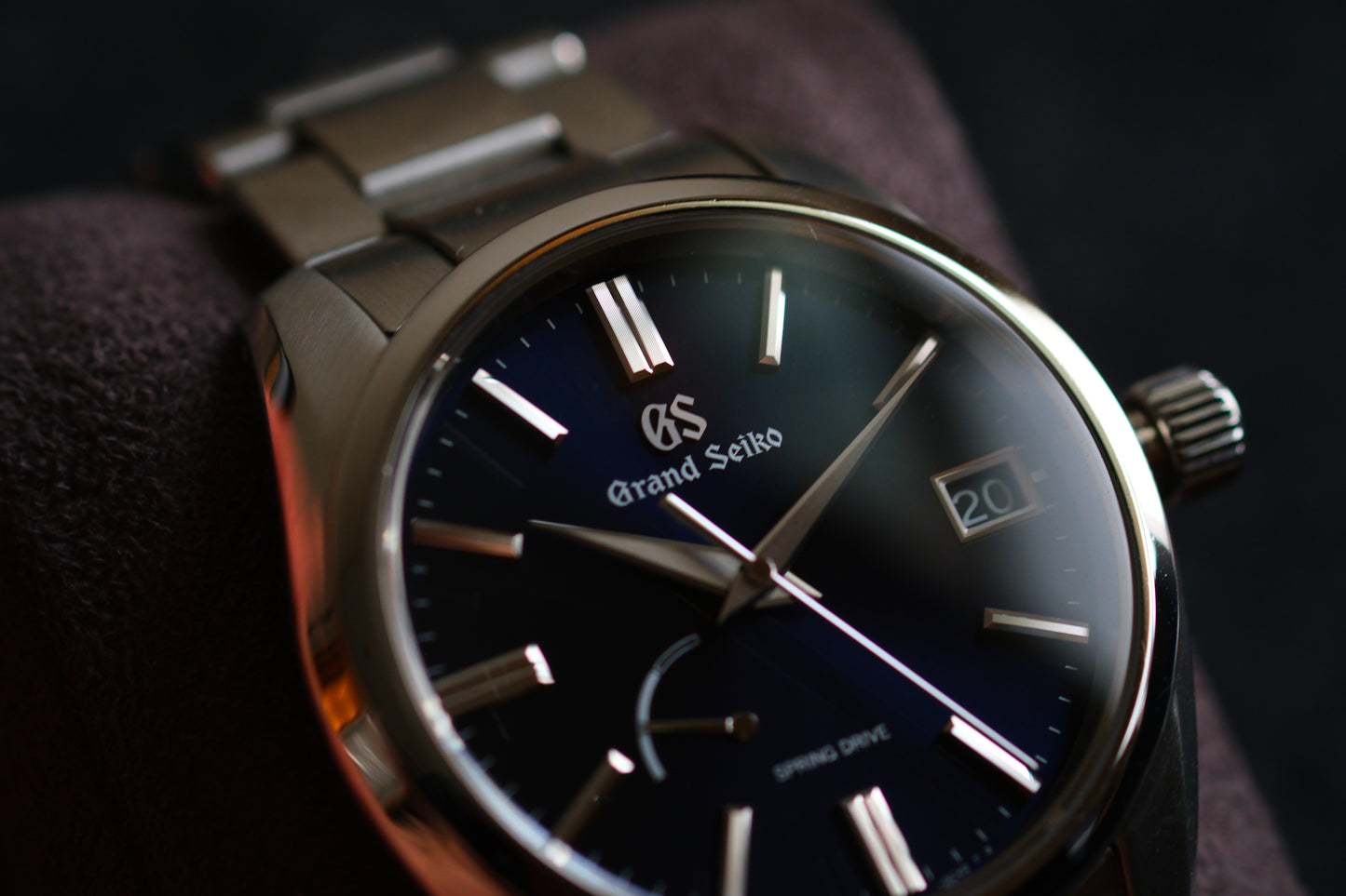 Grand Seiko SBGA439 Heritage 9R65 Spring Drive Midnight Blue Excellent Condition
