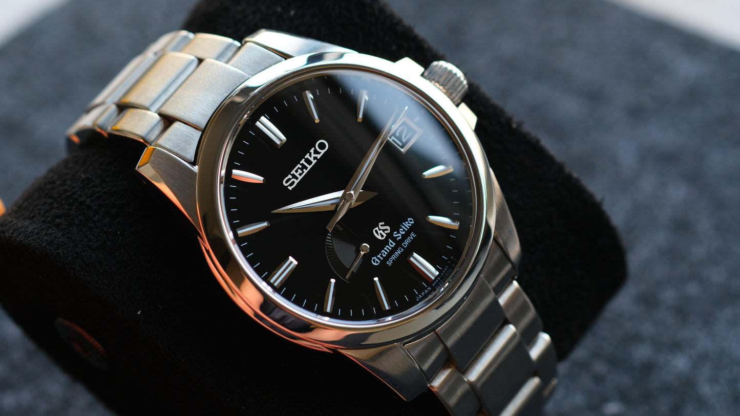 Grand Seiko Spring Drive 9R65-0AG1 Black Dial Excellent Dial Full Serviced