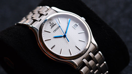 Credor Signo Quart 8j86-7A00 Blue Hand Box Manual User