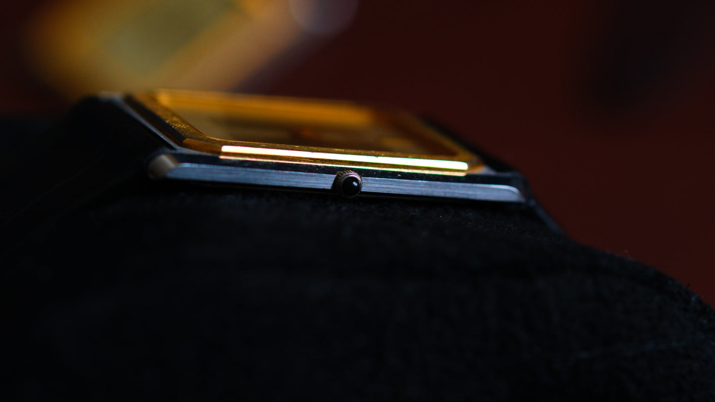 Credor Tank Men 6730-5090 14K Bezel SHA MIDDLE