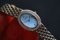 Credor Signo GSTE951 1E70-0AB0 Lady Ice Blue Mop Dial 28 Diamon P Bezel Excellent Condition