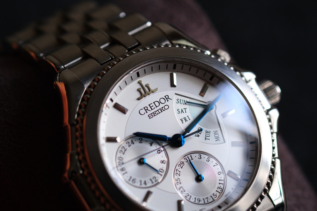 Credor Pacifique GCBG997 Retrograde 4S77-0A20 Full Paper Full Serviced Excellent Condition
