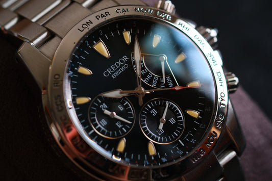 Credor Phoenix GCBG987 Retrograde World Timer 4S77-0A40 Limited Edition 1000P Full Box Paper Full Serviced Excellent Condition