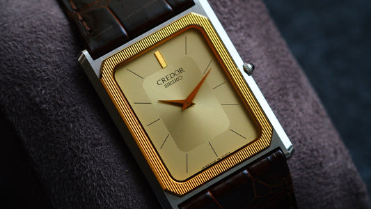 Credor Tank Men 6730-5090 14K Bezel SHA MIDDLE Full Original