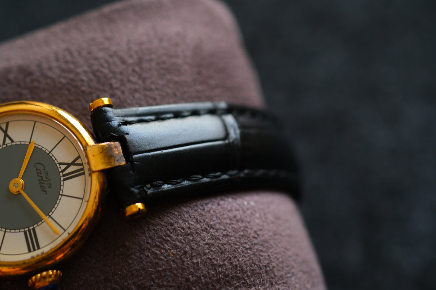 Cartier 1980s Must de Cartier Vendome Two tone Dial Lady