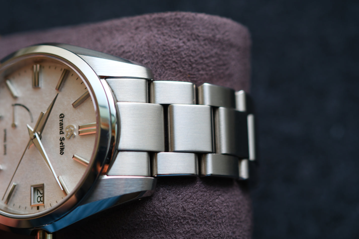 Grand Seiko SBGA465 9R65-0DY0 Spring Drive Early Morning Frost Dial Heritage Collection Full Paper Date 2024 Great Condition