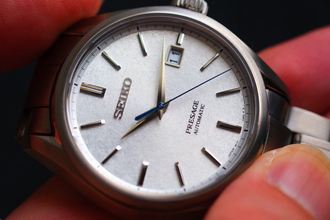 Seiko Pressage SARX055 6R15-04A0 Full Titan | Snow Flake Dial| Full Box Paper| Excellent Condition| Serviced