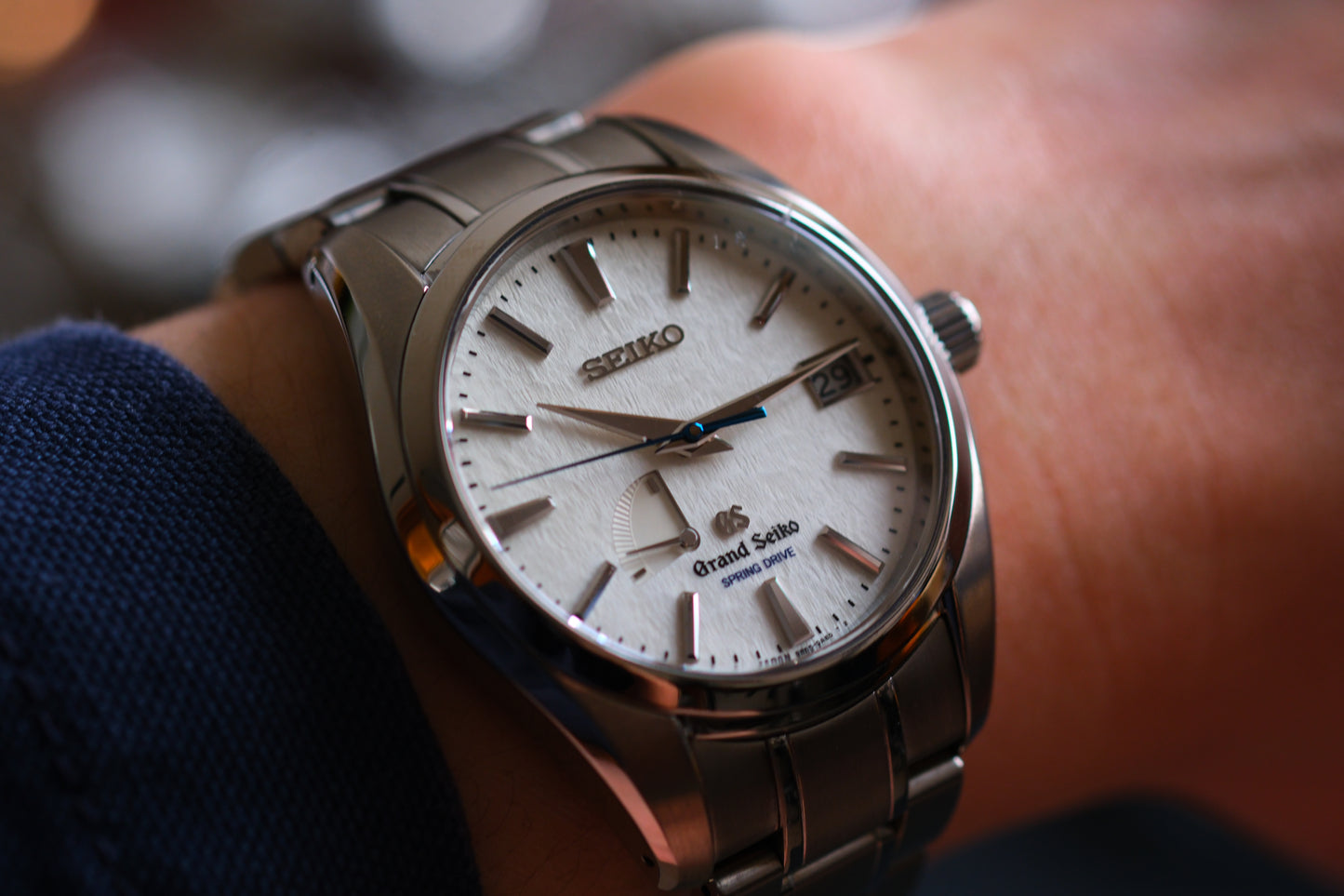 Grand Seiko SBGA011 Spring Drive 9R65-0AE0 Full Titanium Snow Flake Excellent Condition