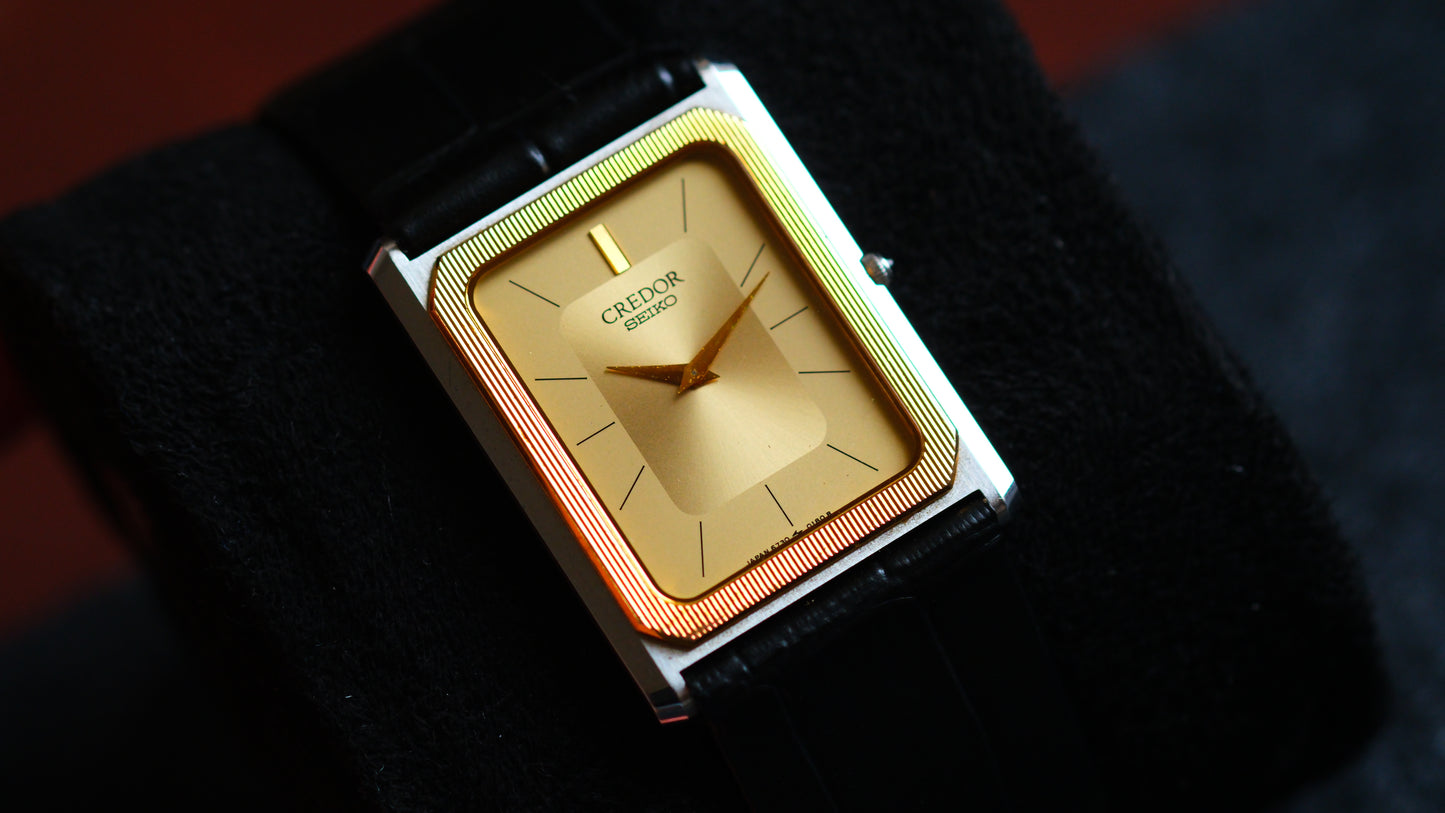 Credor Tank Men 6730-5090 14K Bezel SHA MIDDLE