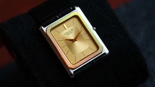 Credor Tank Men 6730-5090 14K Bezel SHA MIDDLE