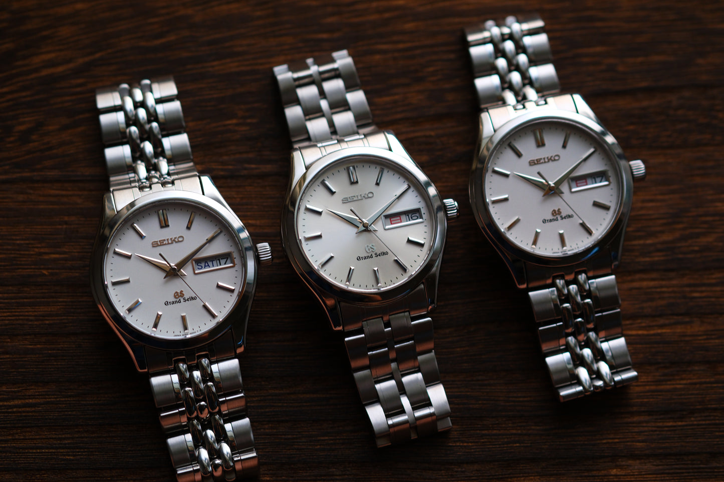 Grand Seiko SBGT001 9F83-9A00 Day date Excellent Condition Vintage Watch White Dial Full Box Paper Super Rare