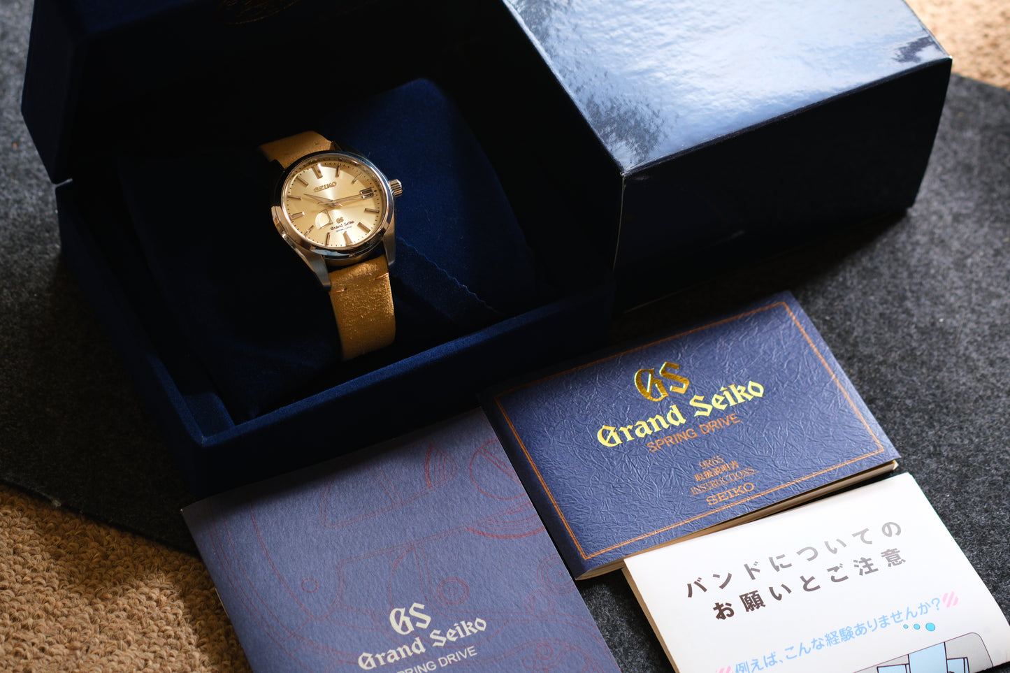 Grand Seiko SBGA001 9R65-00A0 Spring Drive Champagne Dial  | Excellent Condition