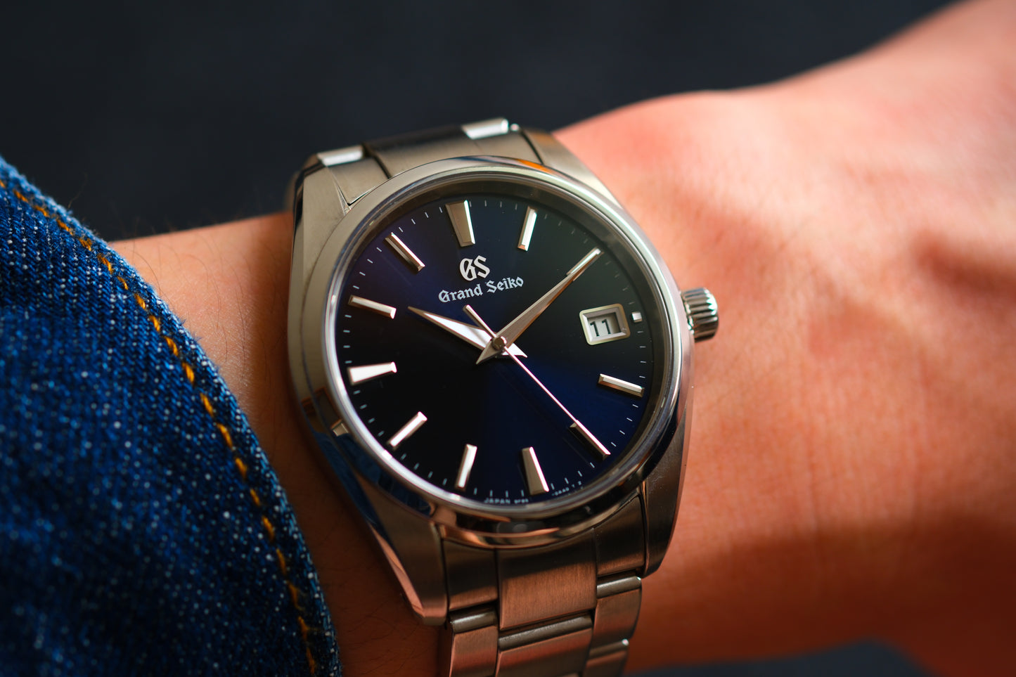 Grand Seiko SBGP013 9F85-0AC0 Heritage Excellent Condition Blue Dial