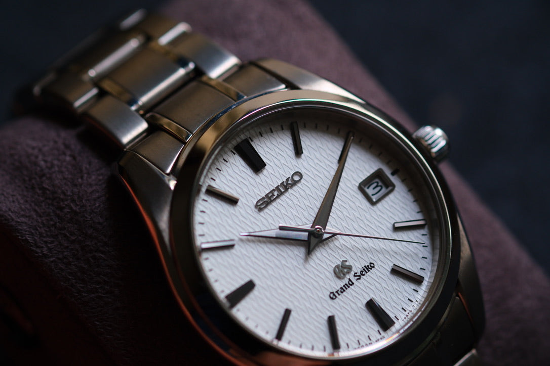 Grand Seiko SBGX067 37mm Full Titanium Rare White structure Texture Dial