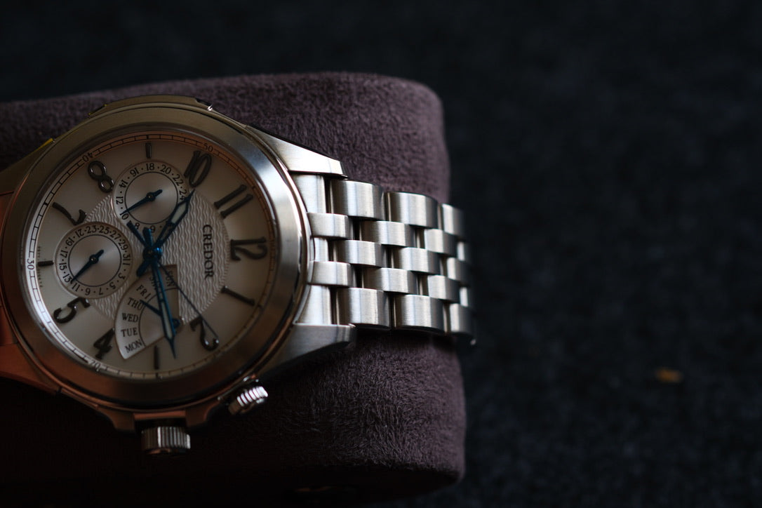 Credor Pacifique GCBG971 4S77-00C0 Retrograde Blue Hands Excellent Condition