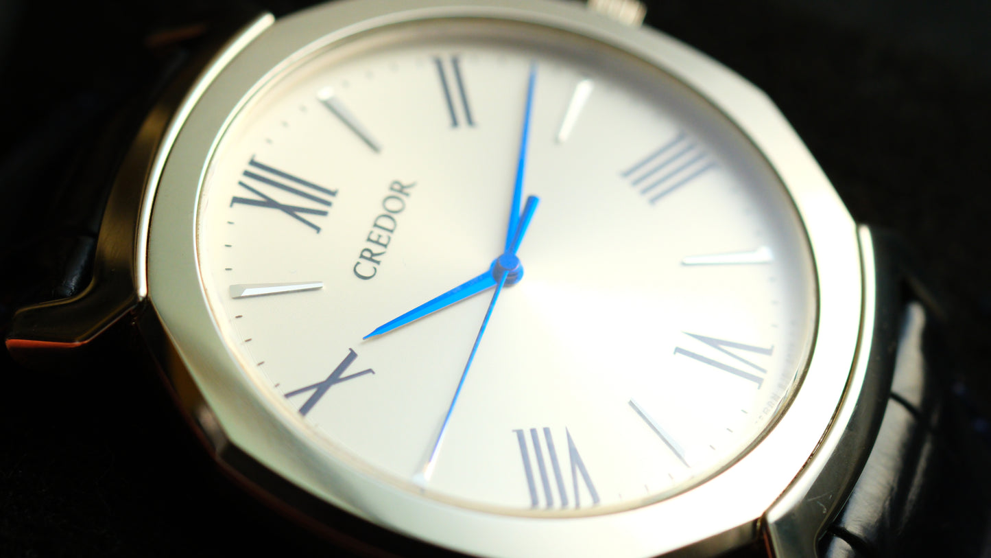 Credor GCAR975 8j81-0AS0 Linealx White Dial Excellent Condition