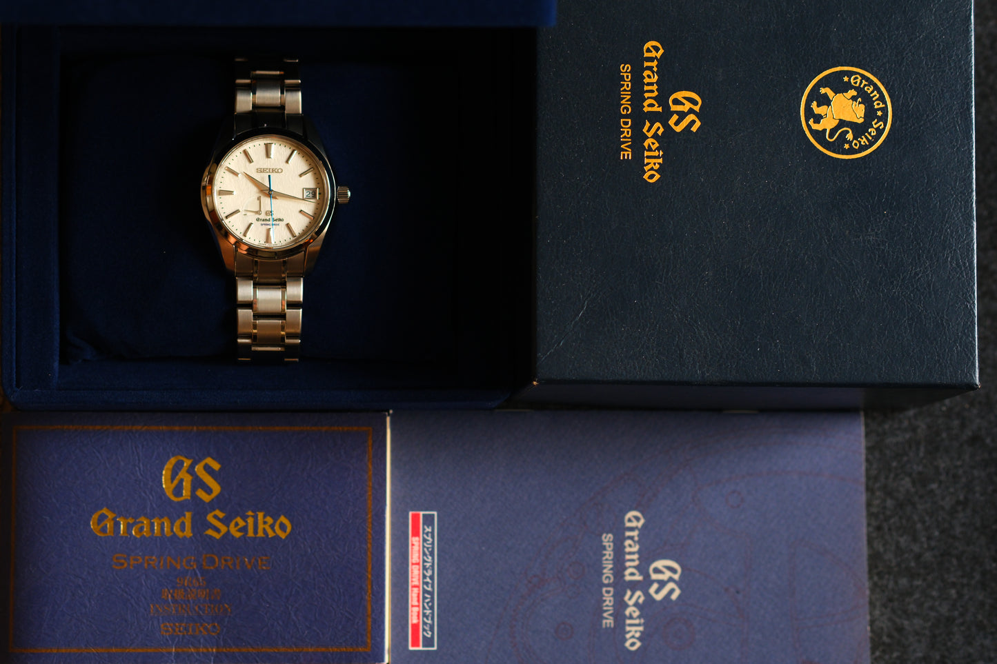 Grand Seiko SBGA011 Spring Drive 9R65-0AE0 Full Titanium Snow Flake Excellent Condition