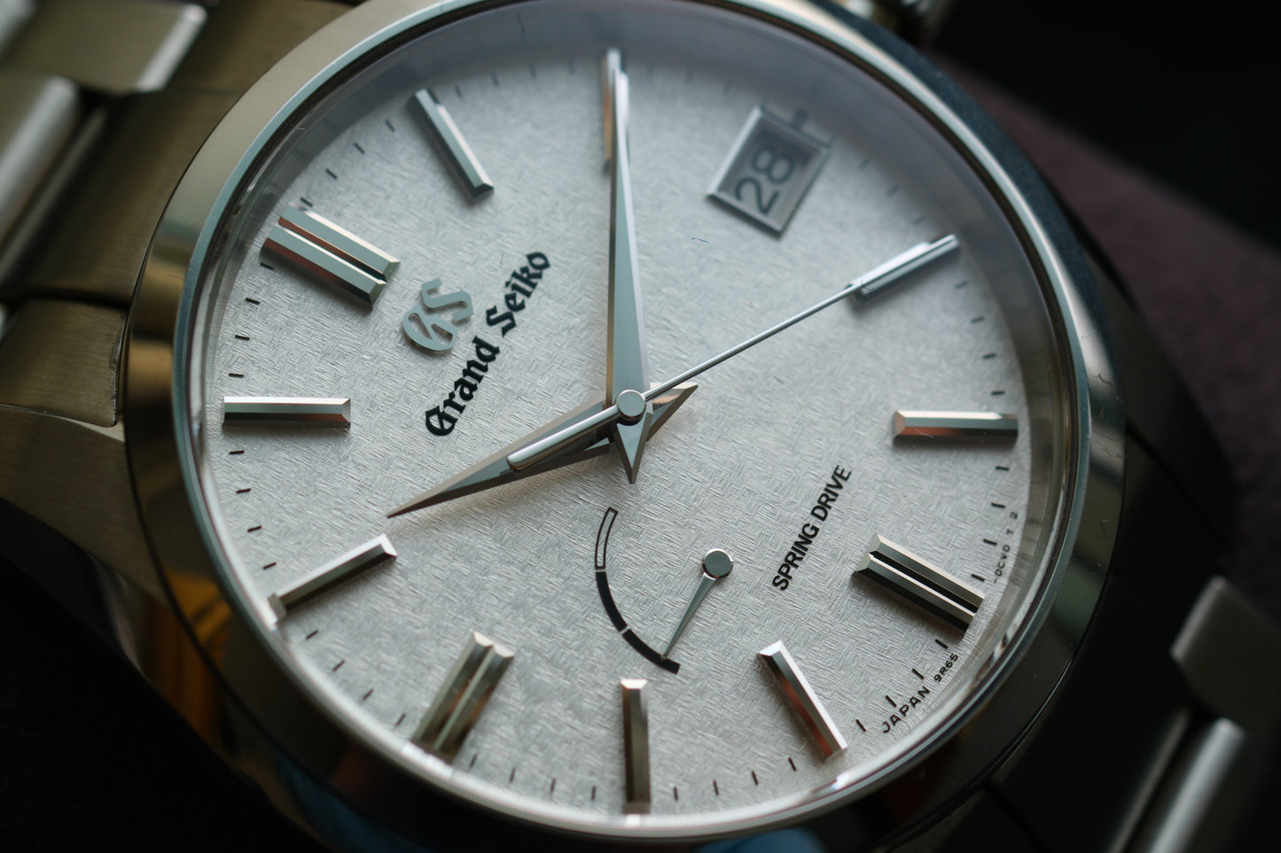 Grand Seiko SBGA465 9R65-0DY0 Spring Drive Early Morning Frost Dial Heritage Collection Full Paper Date 2024 Great Condition