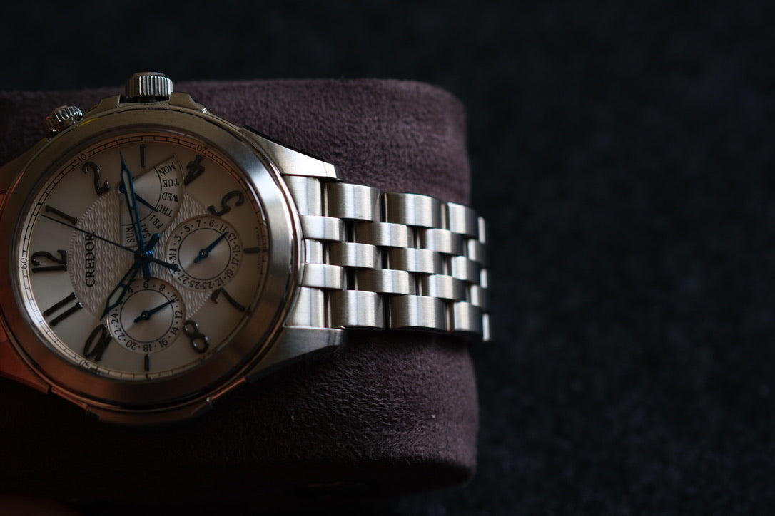 Credor Pacifique GCBG971 4S77-00C0 Retrograde Blue Hands Excellent Condition