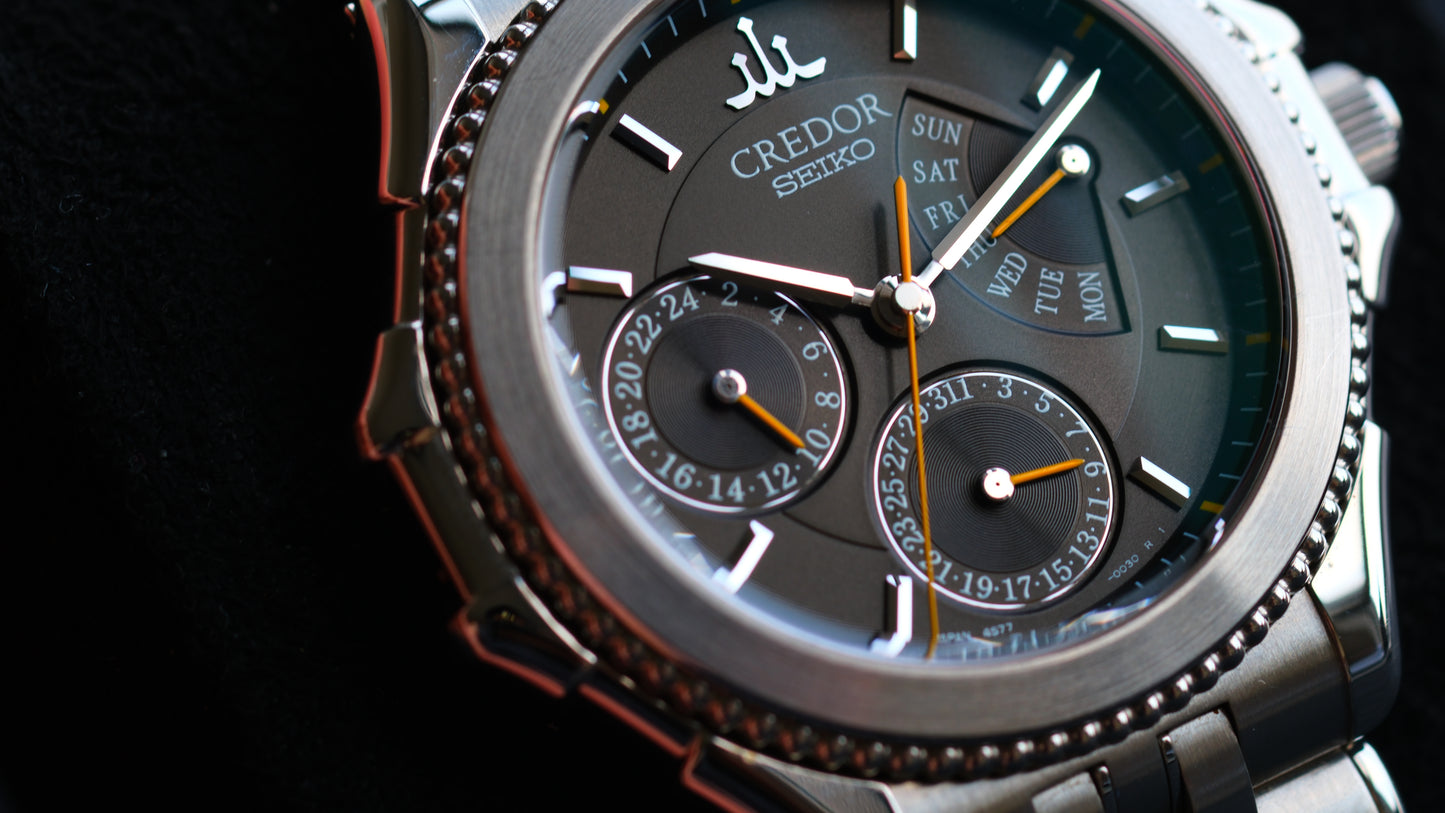 Credor Pacifique GZBG999 4s77-0A20 38mm Full Box Excellent Condition Like New