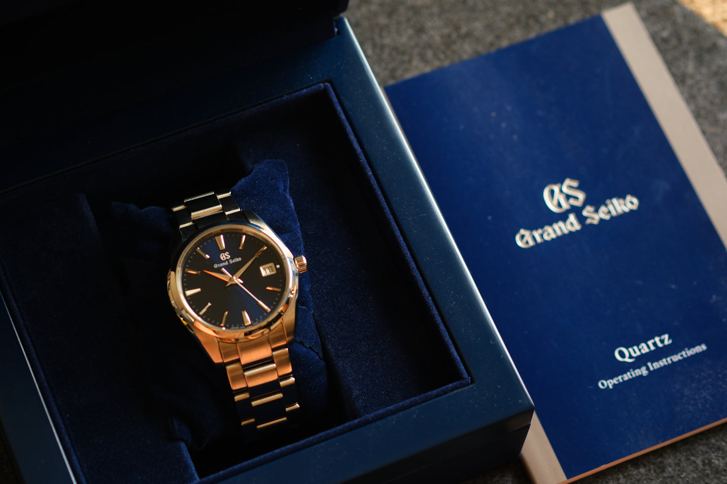 Grand Seiko SBGP013 9F85-0AC0 Heritage Excellent Condition Blue Dial