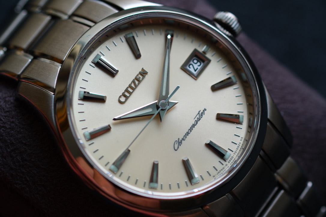 Citizen Chronomaster The Citizen A660-T006884 HAQ Champange Dial Full Box Paper Excellent Condition Serviced