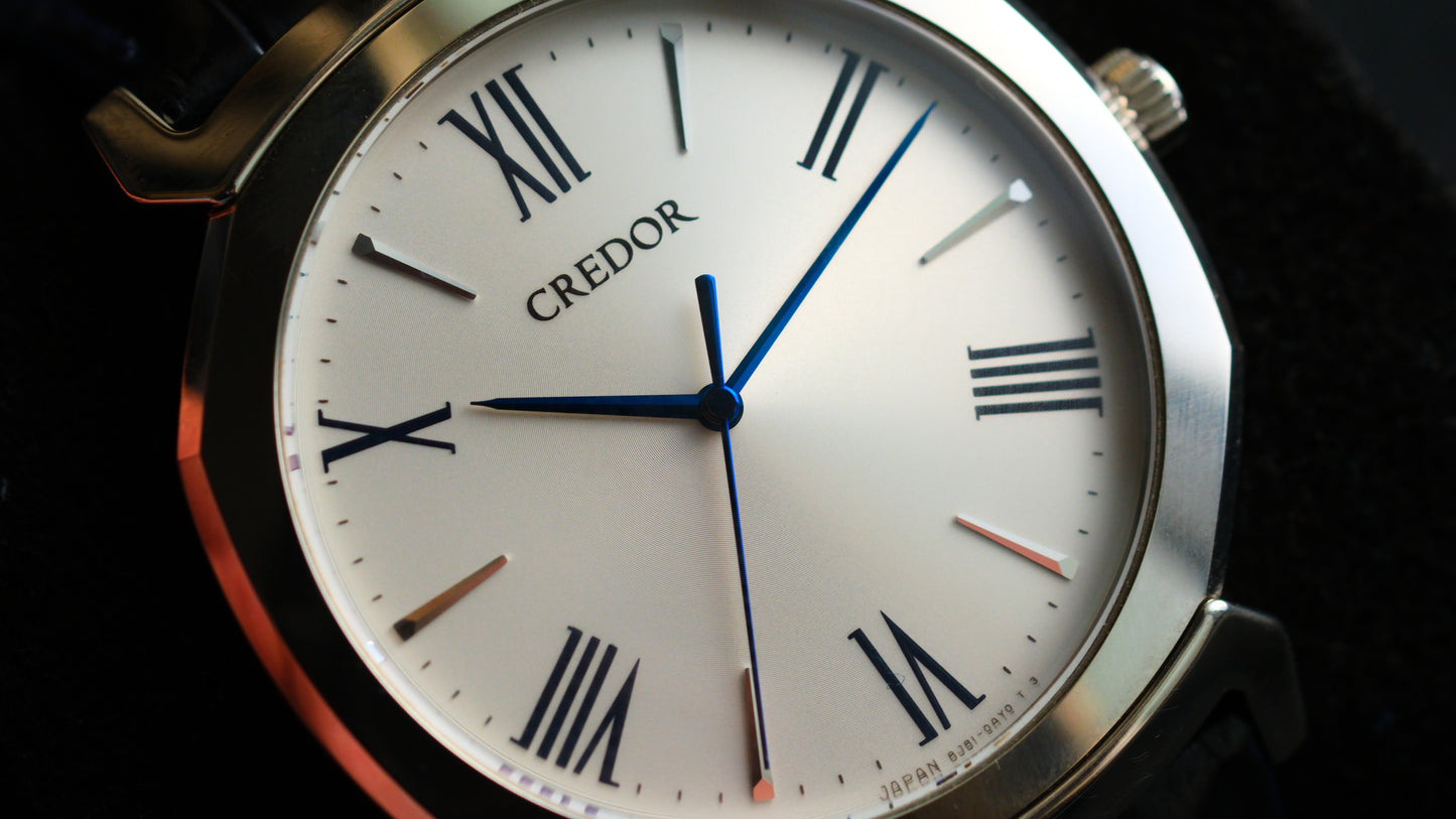 Credor GCAR975 8j81-0AS0 Linealx White Dial Excellent Condition