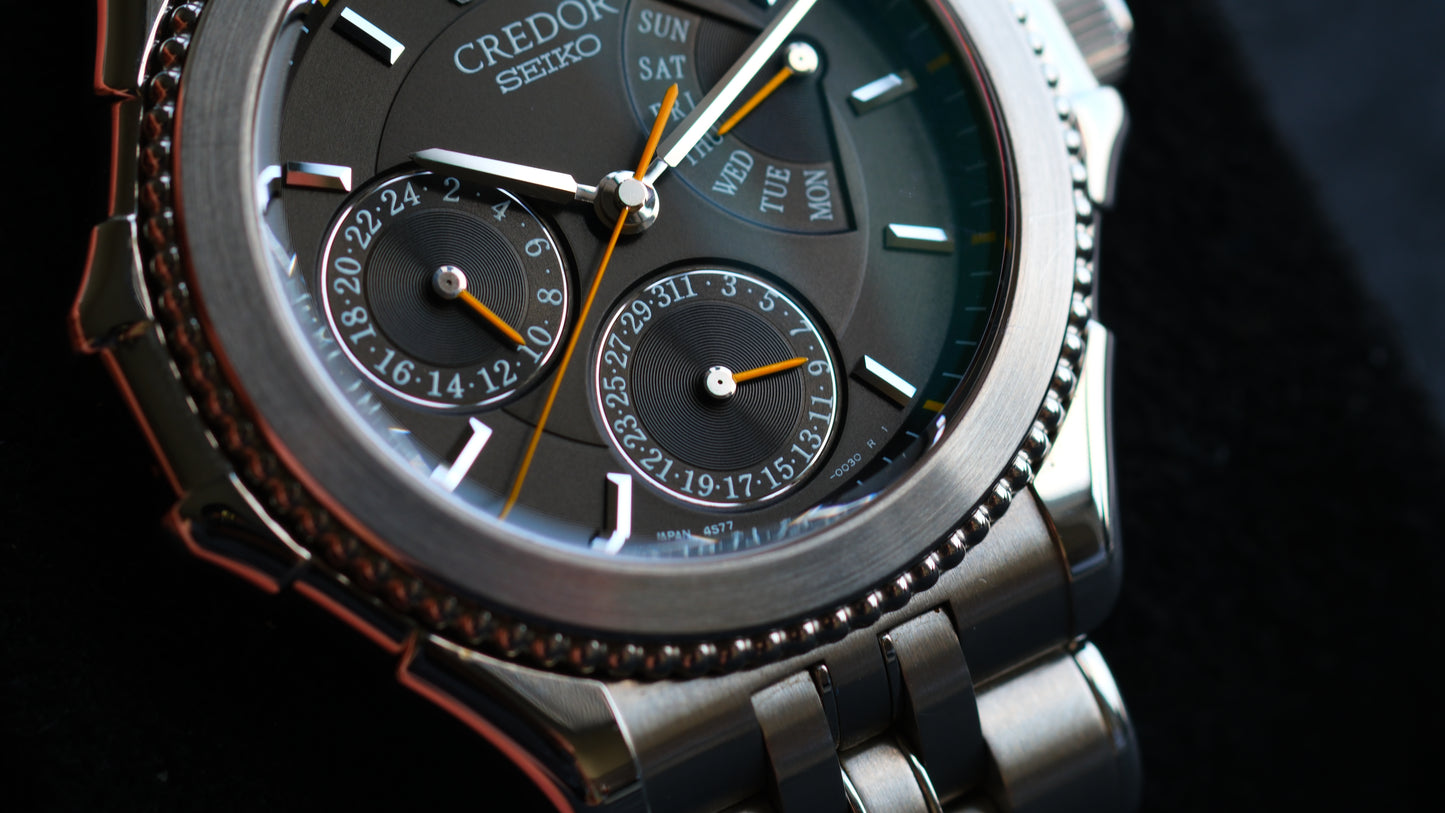 Credor Pacifique GZBG999 4s77-0A20 38mm Full Box Excellent Condition Like New