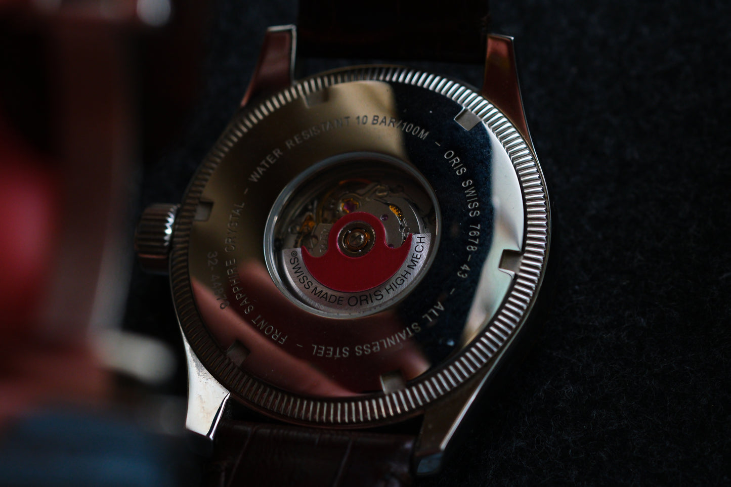 Oris Big Crown Complication Day-Date-GMT Steel Moonphase Guilloche dial Full Box Good Condition