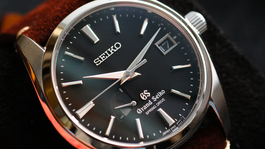 Grand Seiko SBGA003 Spring Drive 9R65-00AA0 Black Dial Full Box Paper GS Serviced Paper Good Condition