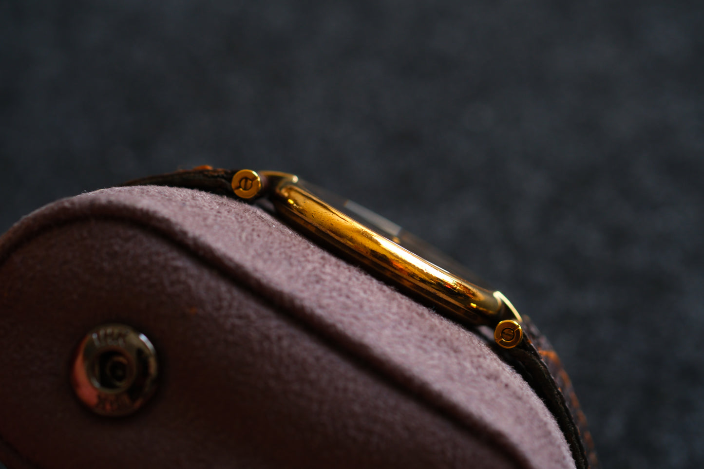 Cartier 1980s Must de Cartier Vendome Brown Dial Men