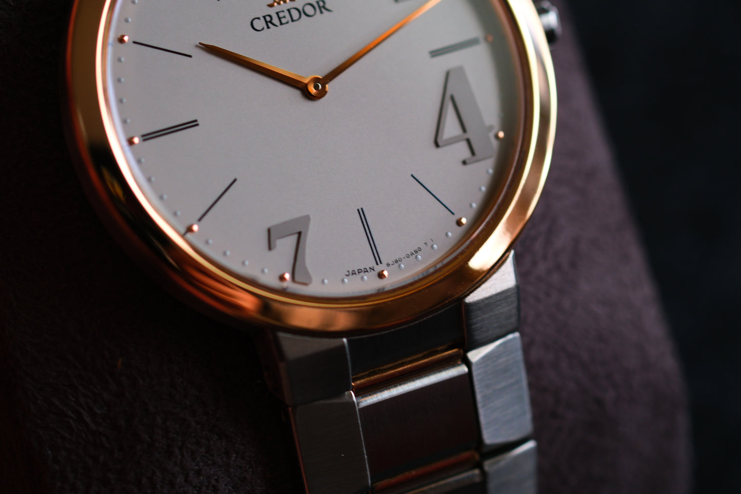 Credor Node 247 GCAT992 8J80-0AJ0 Solid Pink Gold Bezel Excellent Condition Box Manual User