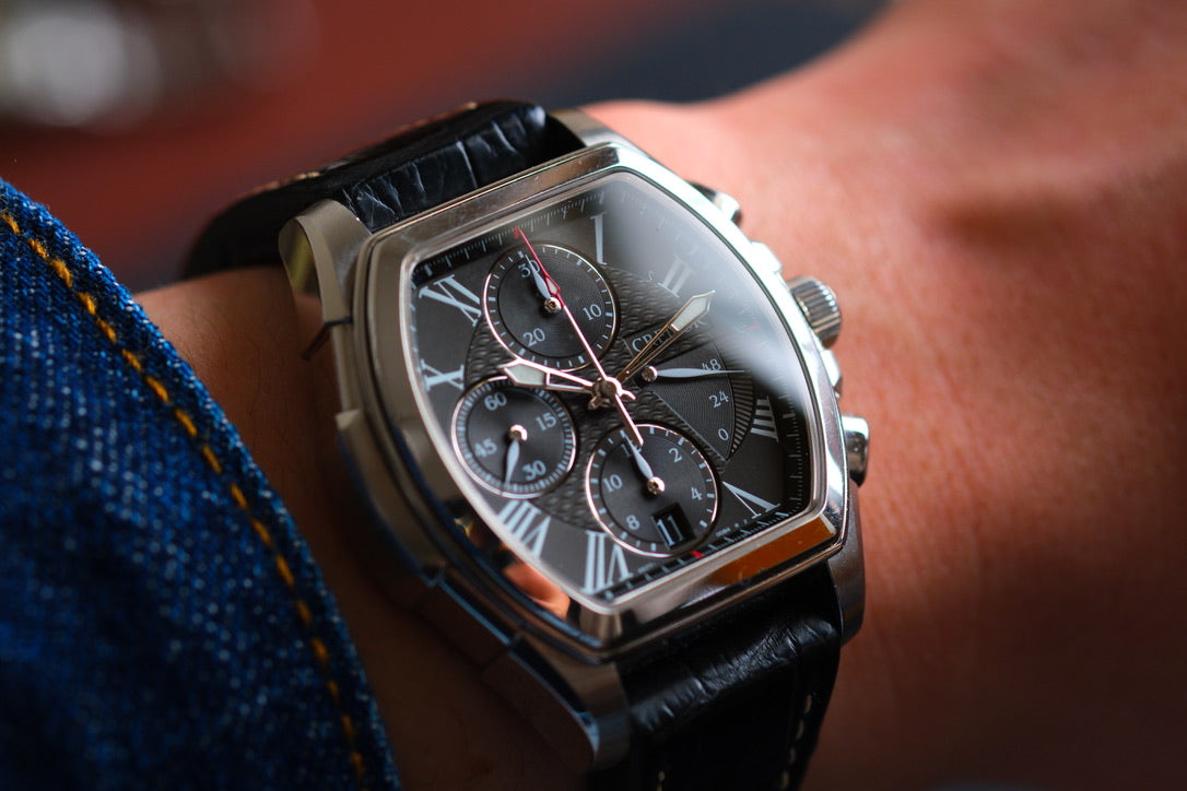 Credor Pacifique Tonneau GCBK991 6s77-00A0 Chrnograph Good Condition