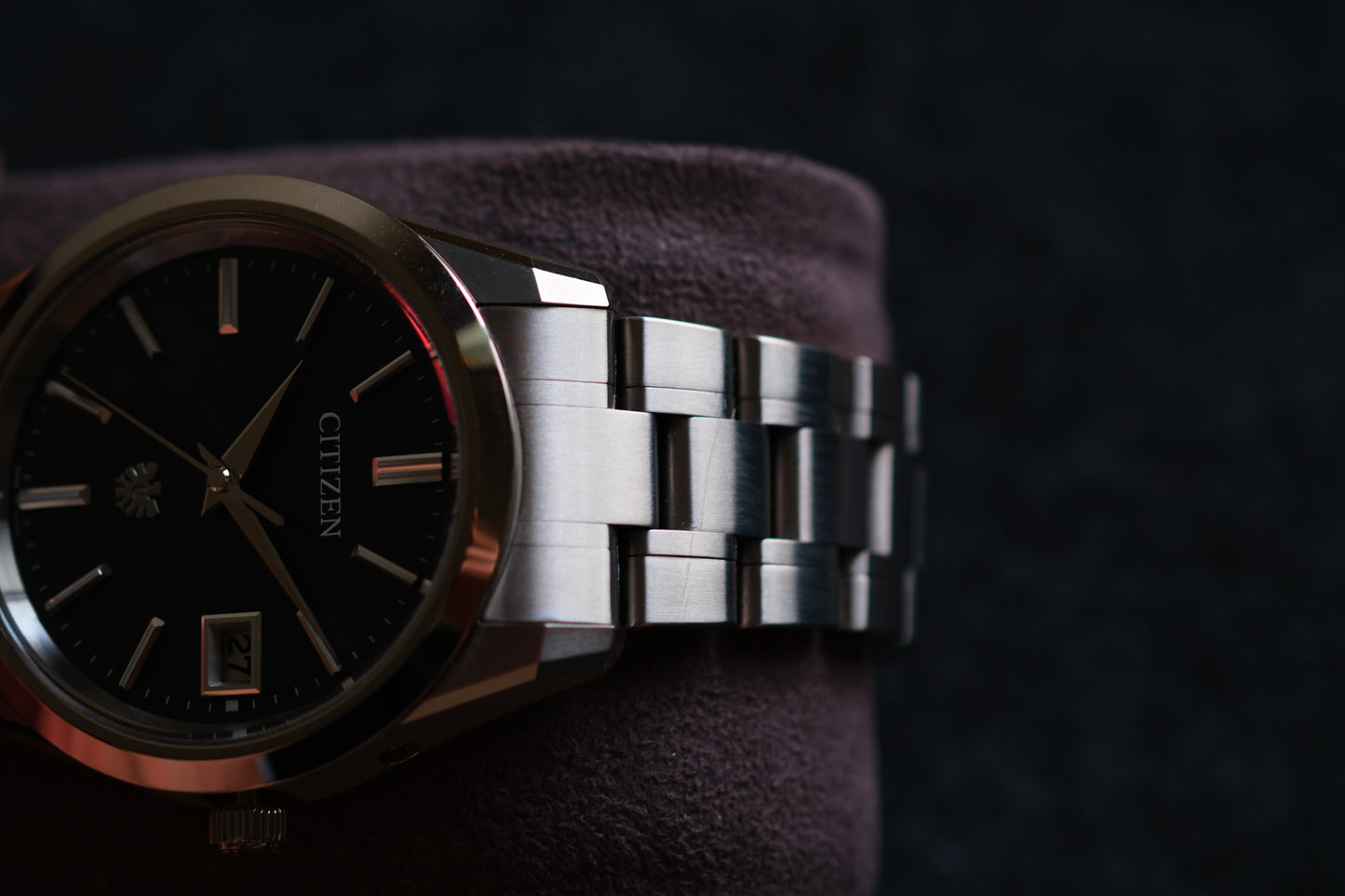 The Citizen AQ4100-57E Eco-Drive HAQ Beautiful Texture Dial Full Box Paper Date 26/5/2026