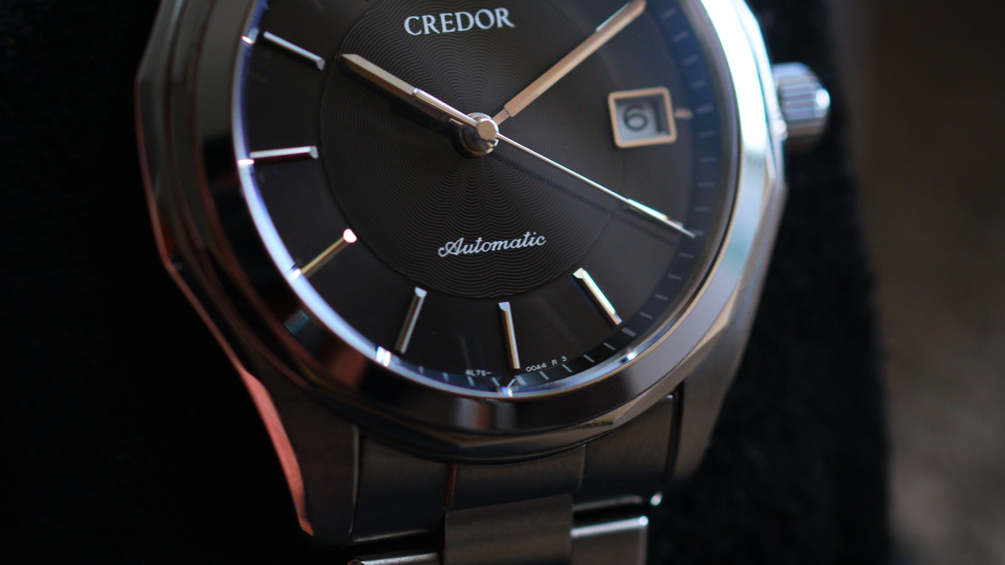 Credor Signo GCBW997 Automatic 4L75-00A0 Two tone Black Dial