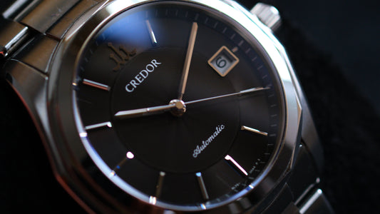 Credor Signo GCBW997 Automatic 4L75-00A0 Two tone Black Dial