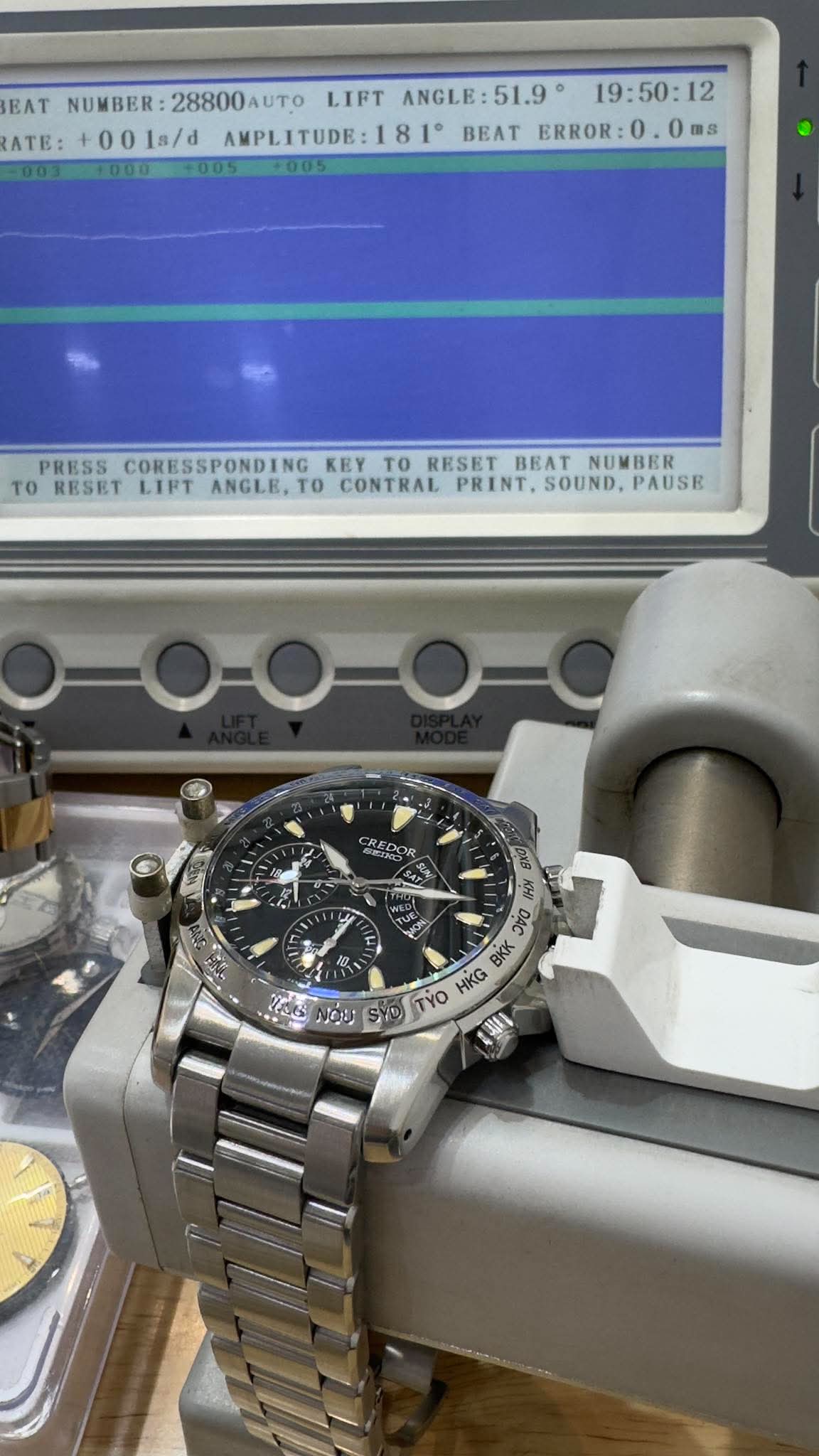 Credor Phoenix GCBG987 Retrograde World Timer 4S77-0A40 Limited Edition 1000P Full Box Paper Full Serviced Excellent Condition