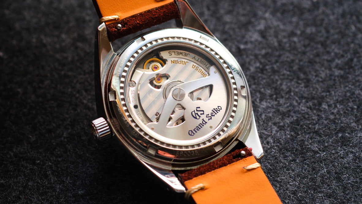 Grand Seiko SBGA003 Spring Drive 9R65-00AA0 Black Dial Full Box Paper GS Serviced Paper Good Condition