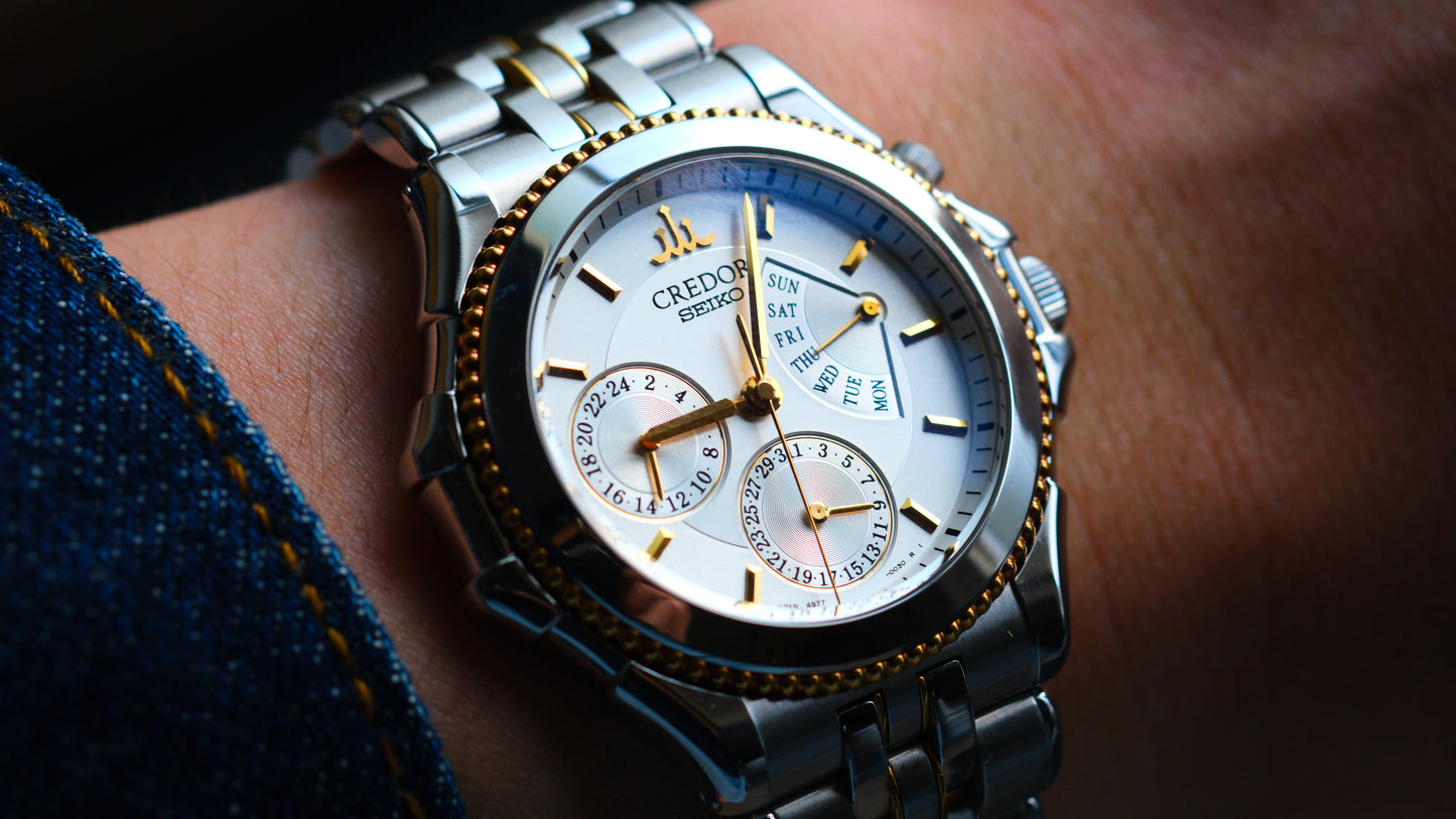 Credor Pacifique GCBG996 Automatic 4s77-0A30 Retrograde 18K