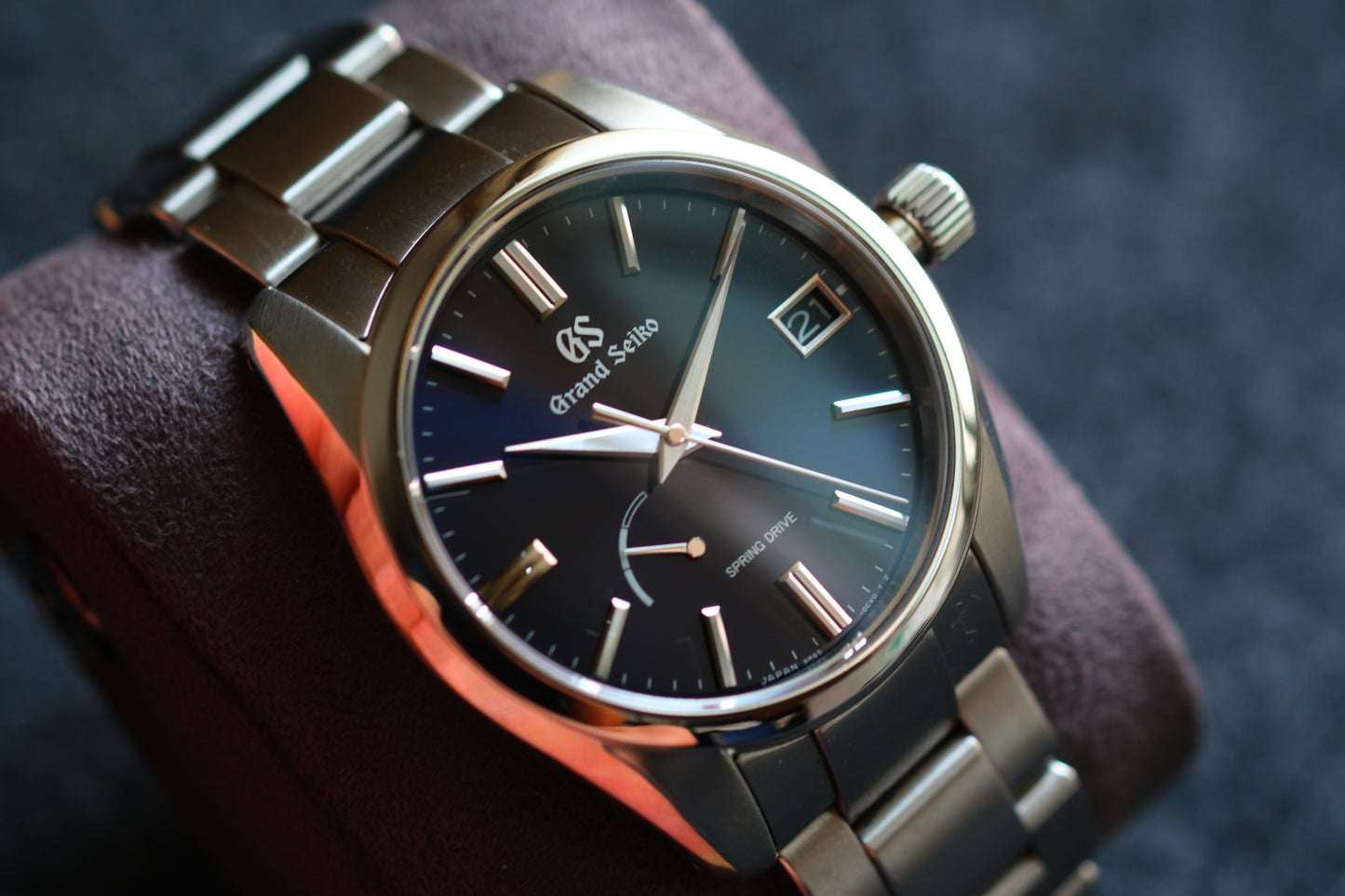 Grand Seiko SBGA439 Heritage 9R65 Spring Drive Midnight Blue Excellent Condition