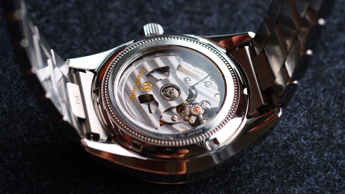 Grand Seiko SBGR307 9S68 Heritage new GS Logo Version White Dial Excellent Condition Full Box