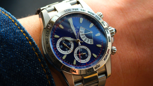 Credor GCBG977 Retrograde 4s77-00A0 GMT World Time Limited Edition 500 2002 World Cup Good Condition